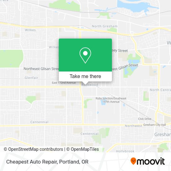 Cheapest Auto Repair map