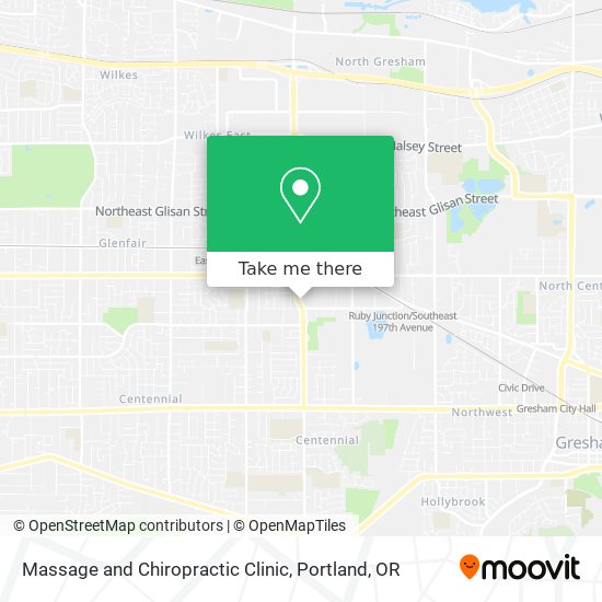 Massage and Chiropractic Clinic map