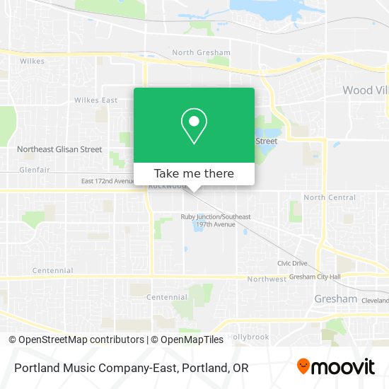 Mapa de Portland Music Company-East