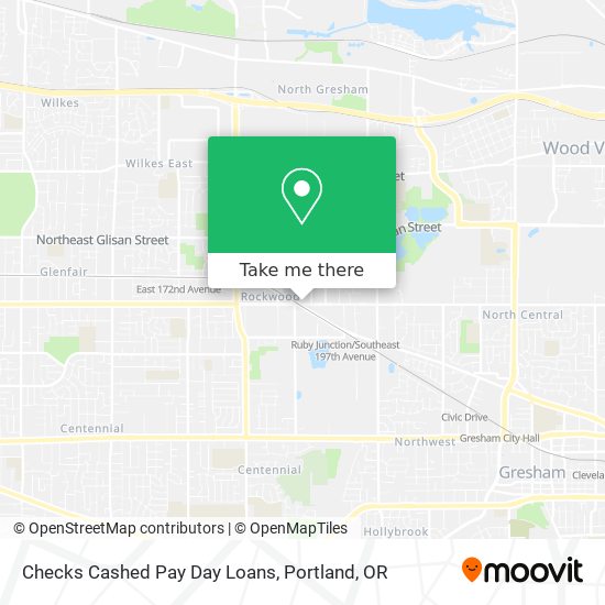 Checks Cashed Pay Day Loans map