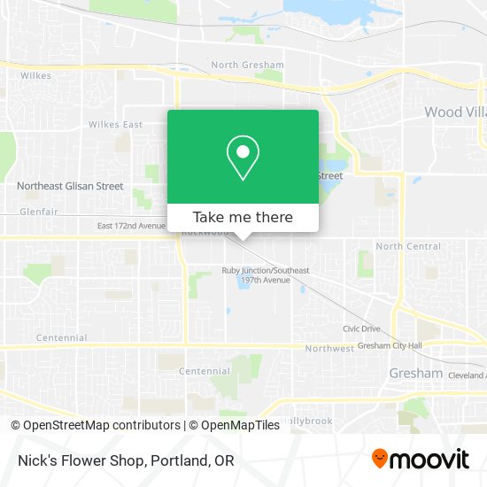 Mapa de Nick's Flower Shop