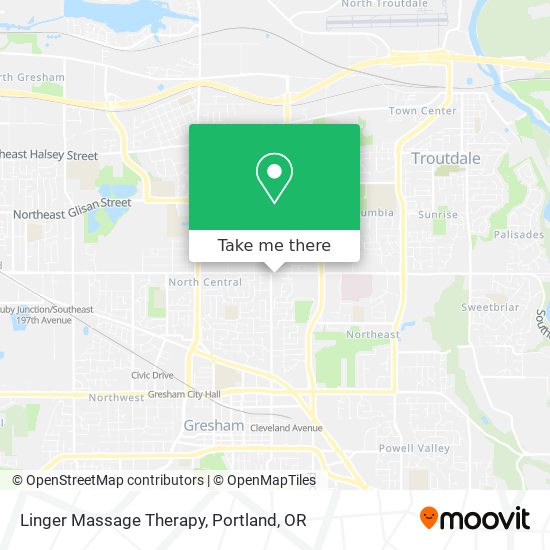 Linger Massage Therapy map
