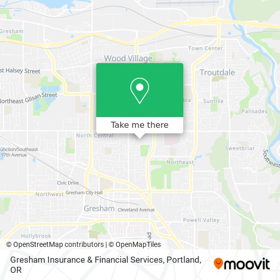 Mapa de Gresham Insurance & Financial Services