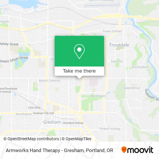 Armworks Hand Therapy - Gresham map