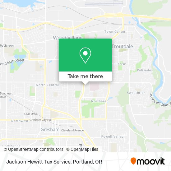 Jackson Hewitt Tax Service map