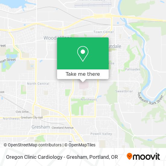 Mapa de Oregon Clinic Cardiology - Gresham
