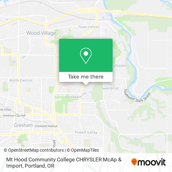 Mapa de Mt Hood Community College CHRYSLER McAp & Import