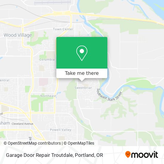 Mapa de Garage Door Repair Troutdale