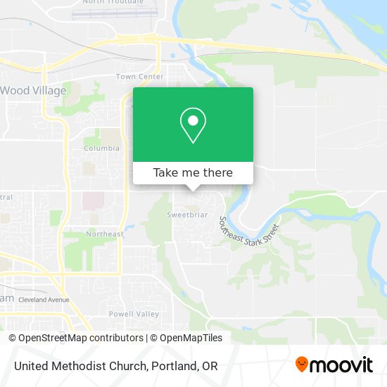 United Methodist Church map