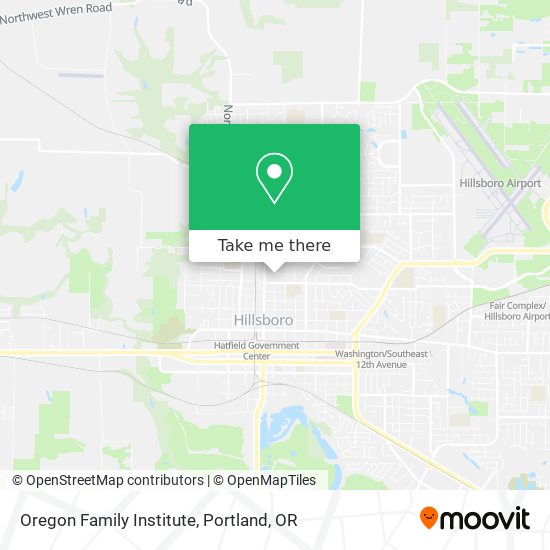Mapa de Oregon Family Institute