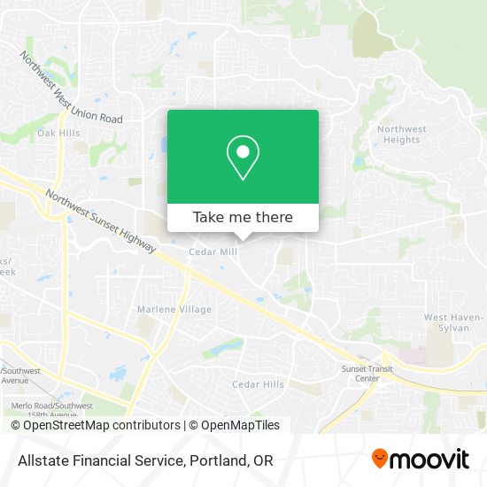 Mapa de Allstate Financial Service