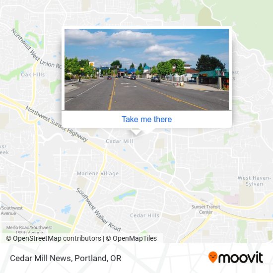 Mapa de Cedar Mill News