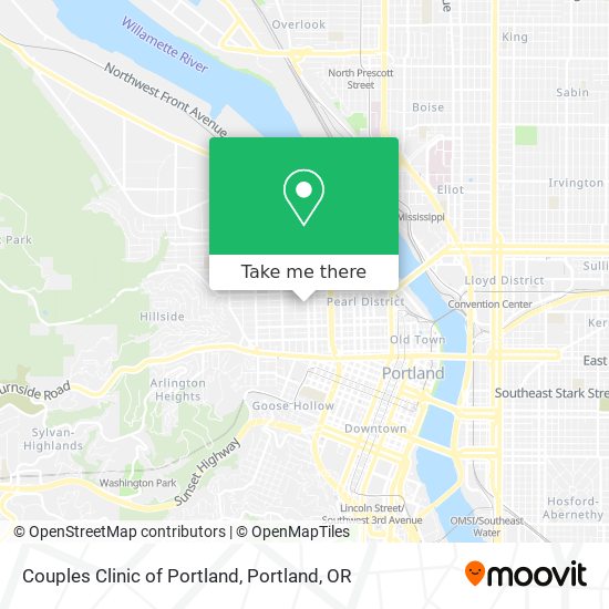 Couples Clinic of Portland map