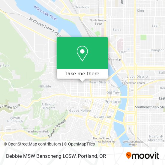Debbie MSW Benscheng LCSW map