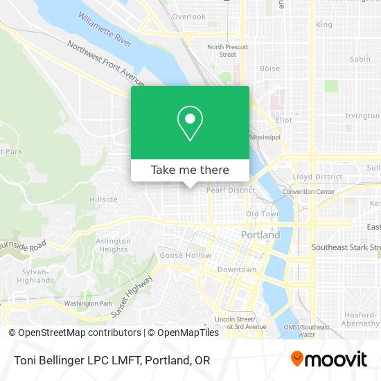 Mapa de Toni Bellinger LPC LMFT