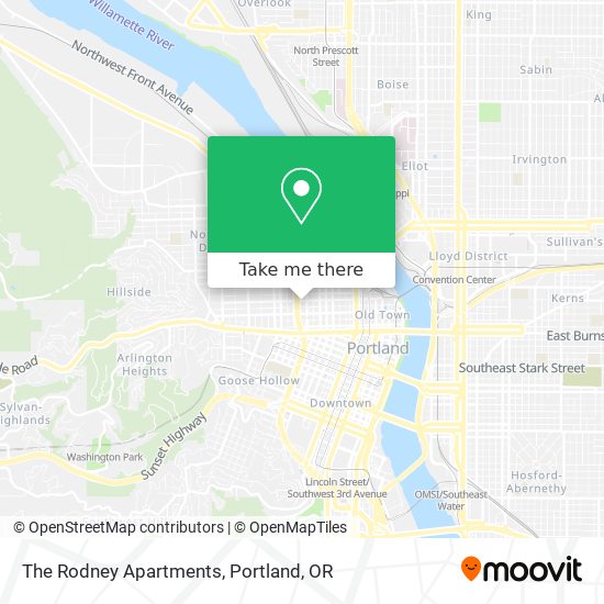 The Rodney Apartments map