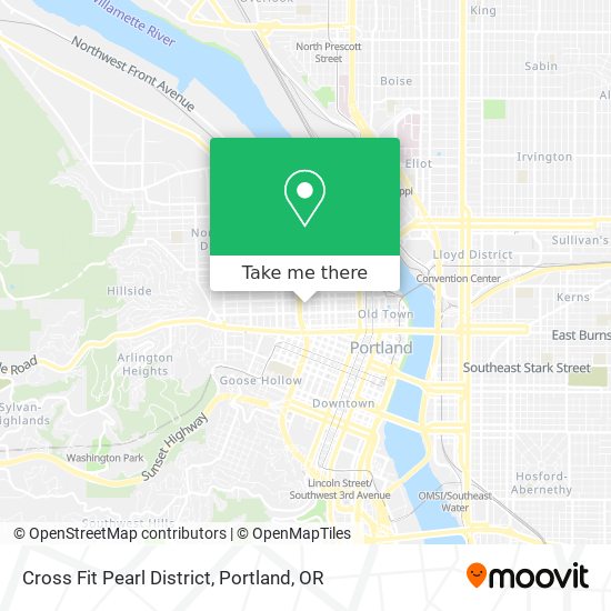 Cross Fit Pearl District map
