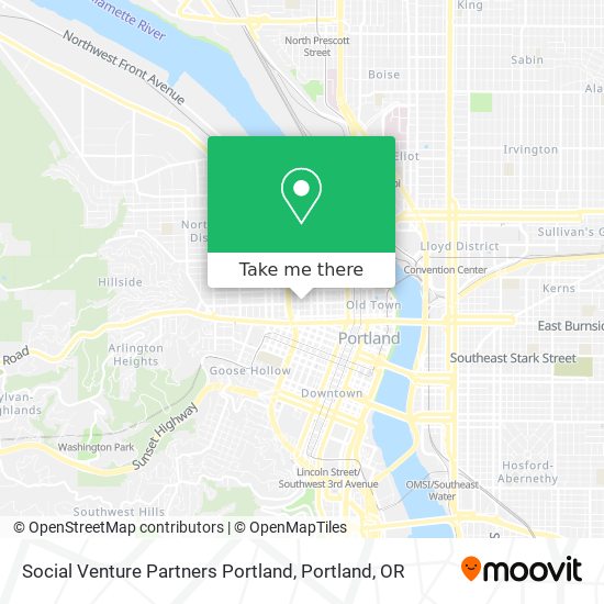 Mapa de Social Venture Partners Portland