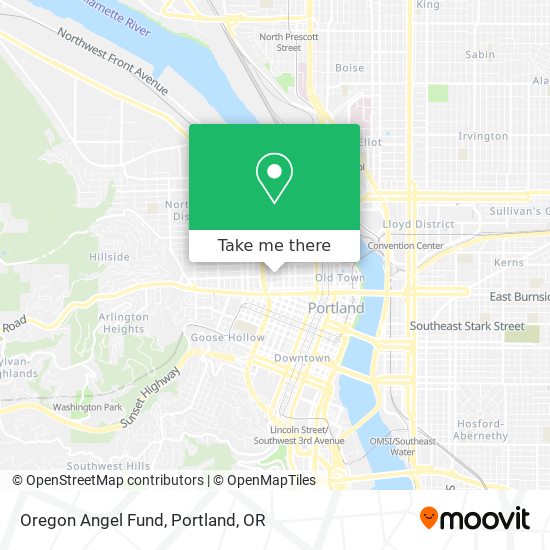 Mapa de Oregon Angel Fund
