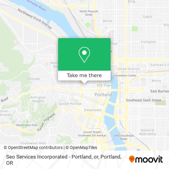 Mapa de Seo Services Incorporated - Portland, or