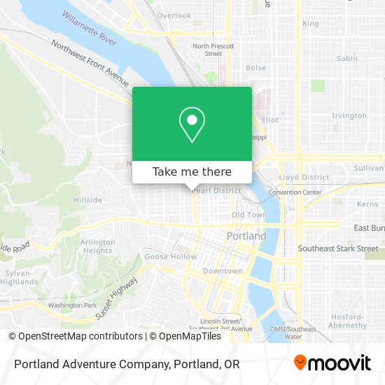 Portland Adventure Company map