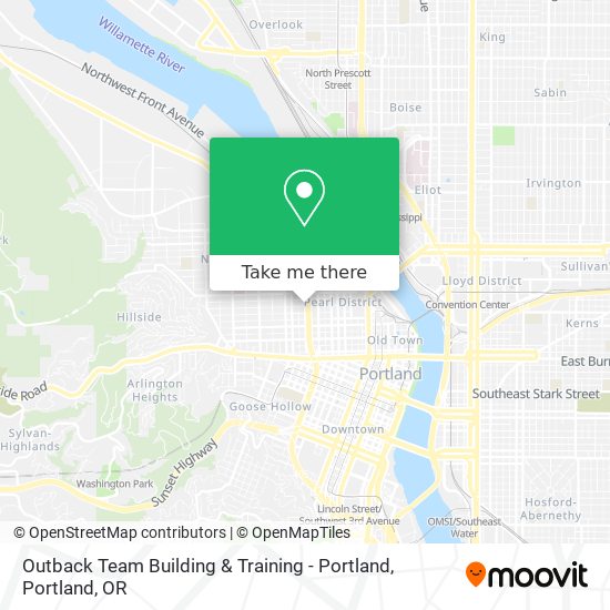 Mapa de Outback Team Building & Training - Portland