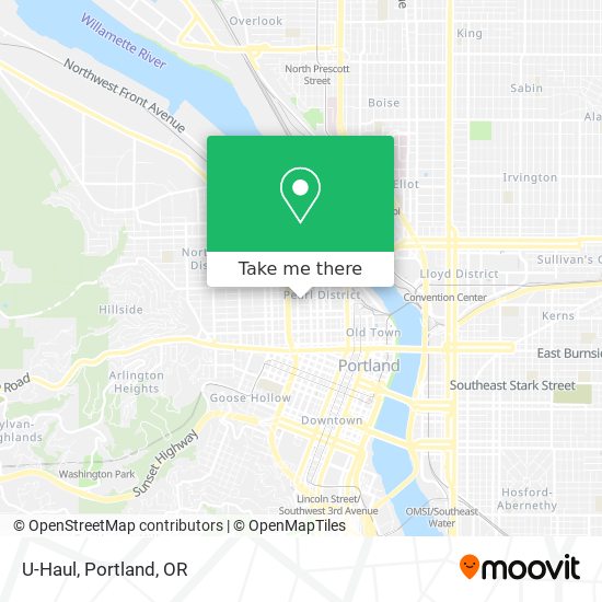 U-Haul map