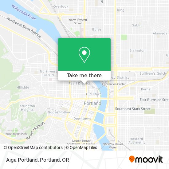 Mapa de Aiga Portland