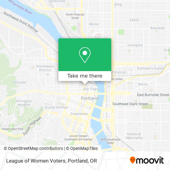 League of Women Voters map