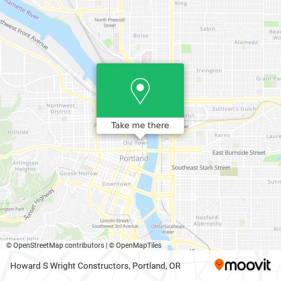 Howard S Wright Constructors map