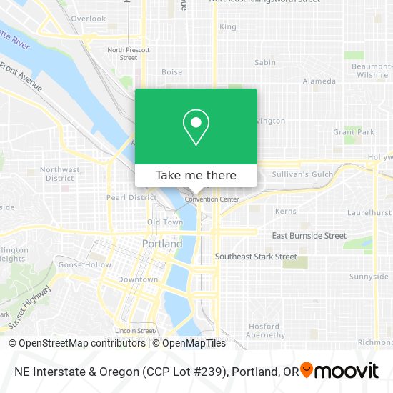 Mapa de NE Interstate & Oregon (CCP Lot #239)
