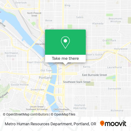 Metro Human Resources Department map