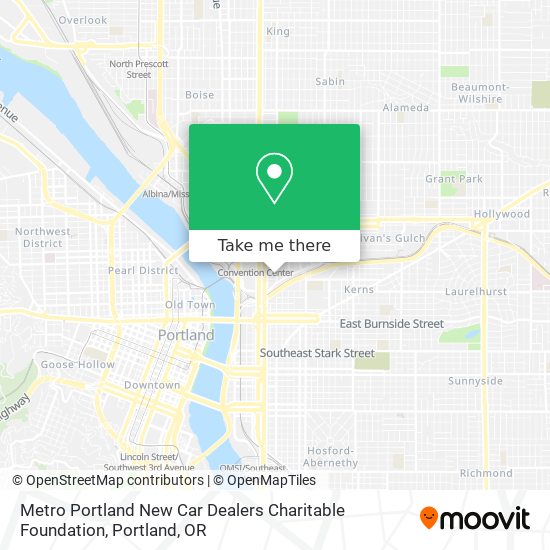 Metro Portland New Car Dealers Charitable Foundation map