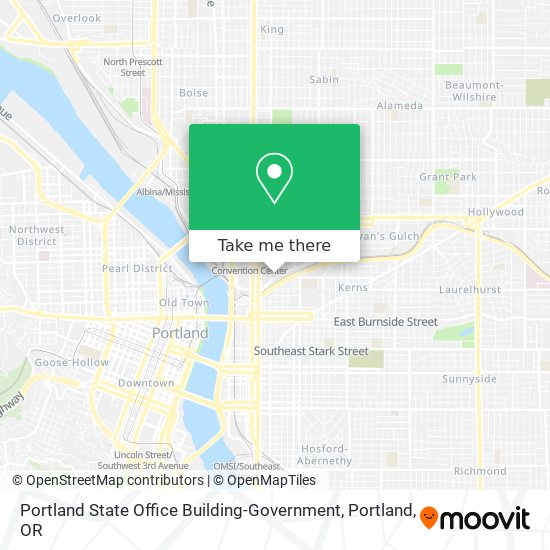 Portland State Office Building-Government map