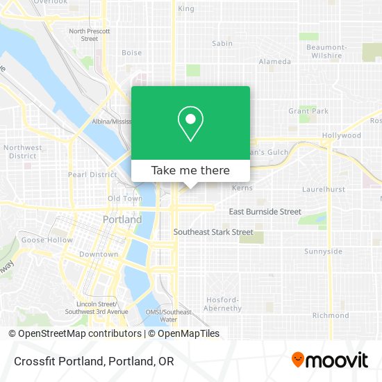 Mapa de Crossfit Portland