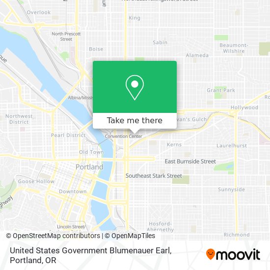 United States Government Blumenauer Earl map