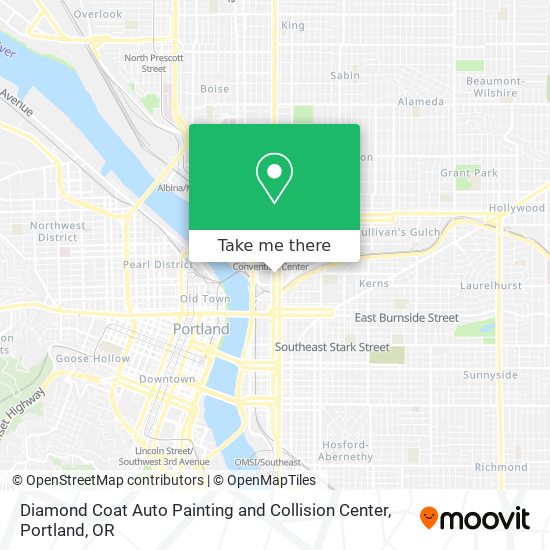 Mapa de Diamond Coat Auto Painting and Collision Center