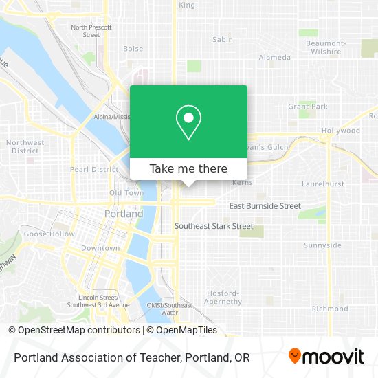 Mapa de Portland Association of Teacher