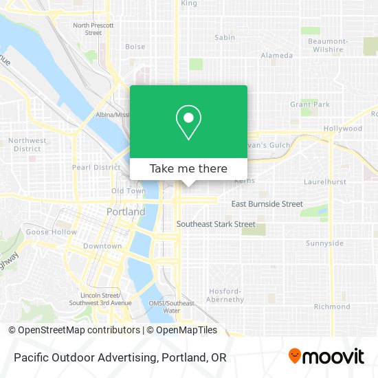 Mapa de Pacific Outdoor Advertising