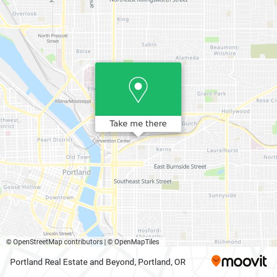 Portland Real Estate and Beyond map