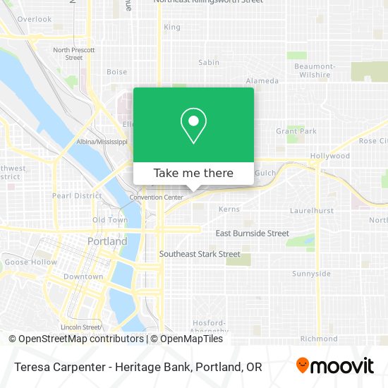 Mapa de Teresa Carpenter - Heritage Bank