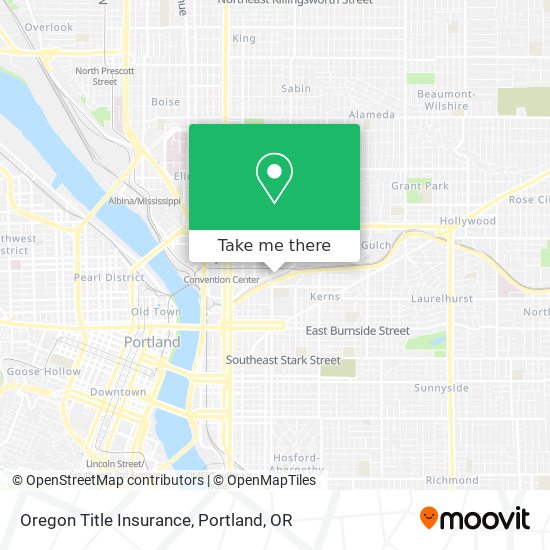 Mapa de Oregon Title Insurance