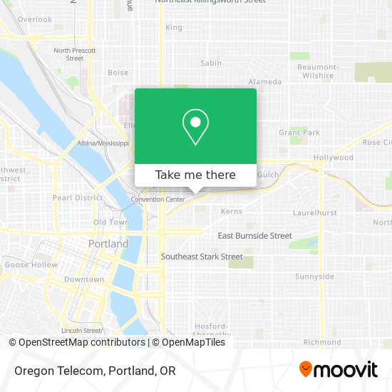 Mapa de Oregon Telecom