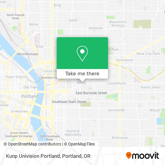 Mapa de Kunp Univision Portland