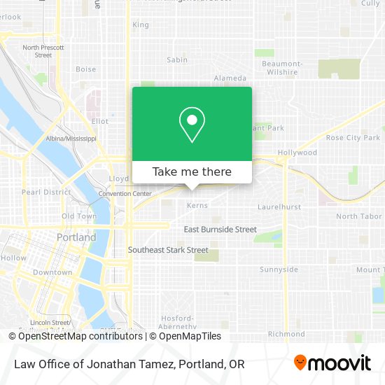 Mapa de Law Office of Jonathan Tamez