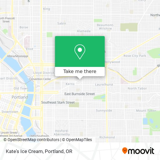 Kate's Ice Cream map