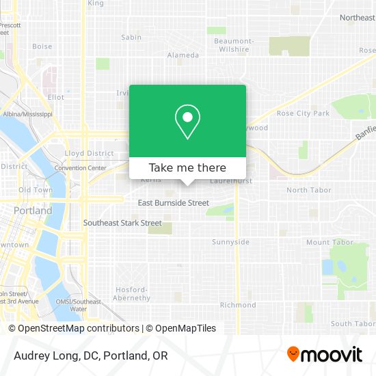 Mapa de Audrey Long, DC