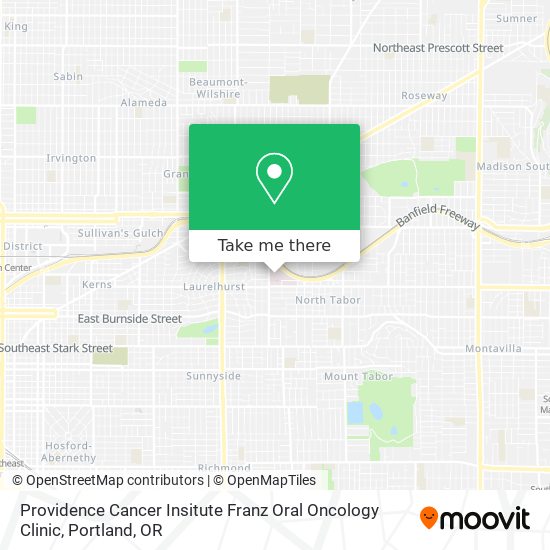 Providence Cancer Insitute Franz Oral Oncology Clinic map