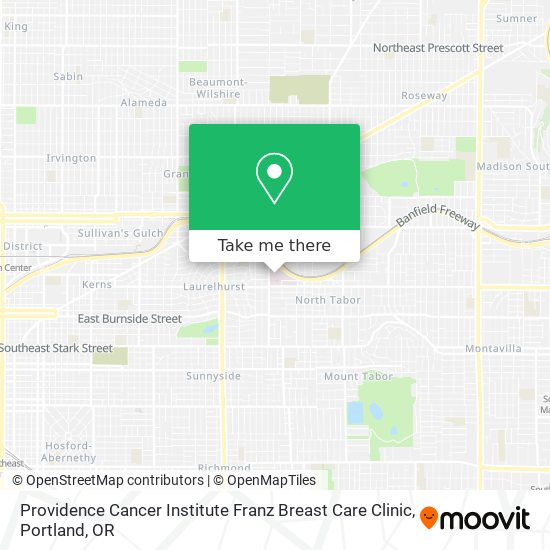 Providence Cancer Institute Franz Breast Care Clinic map