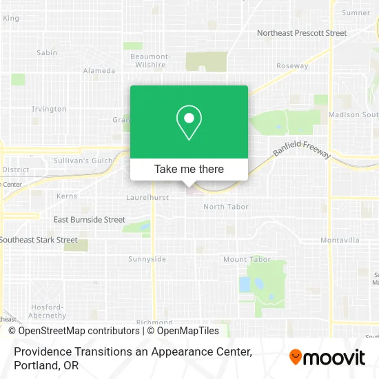 Mapa de Providence Transitions an Appearance Center